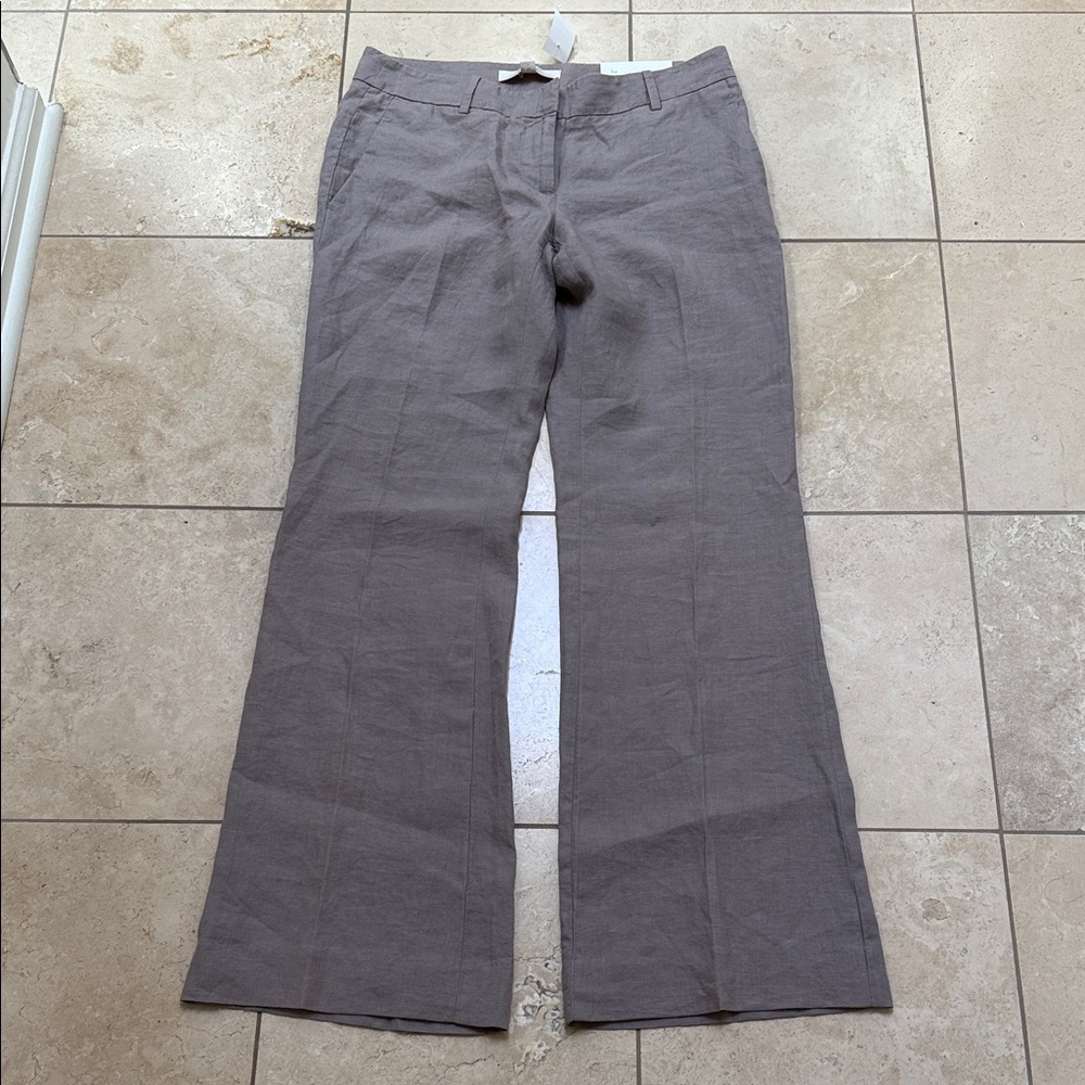 LOFT Marisa Linen Trouser pants women’s size 4 NWT